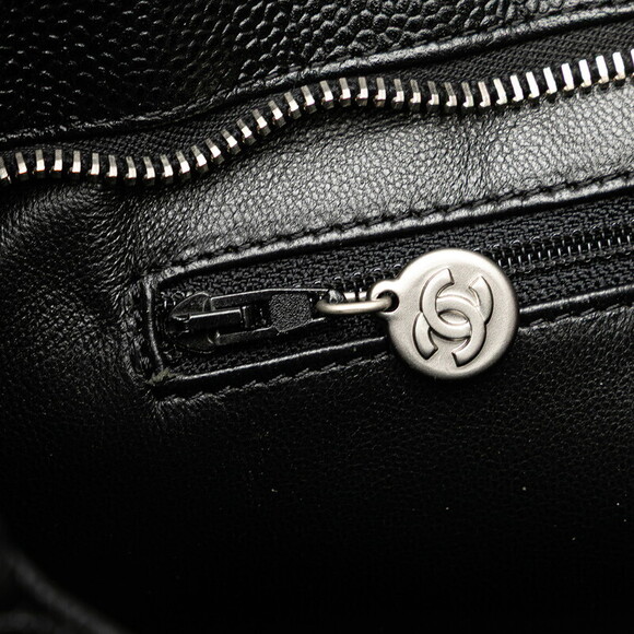 Chanel Coco Mark Matelasse Reissue Tote Bag Black Caviar Skin - Picture 7 of 11